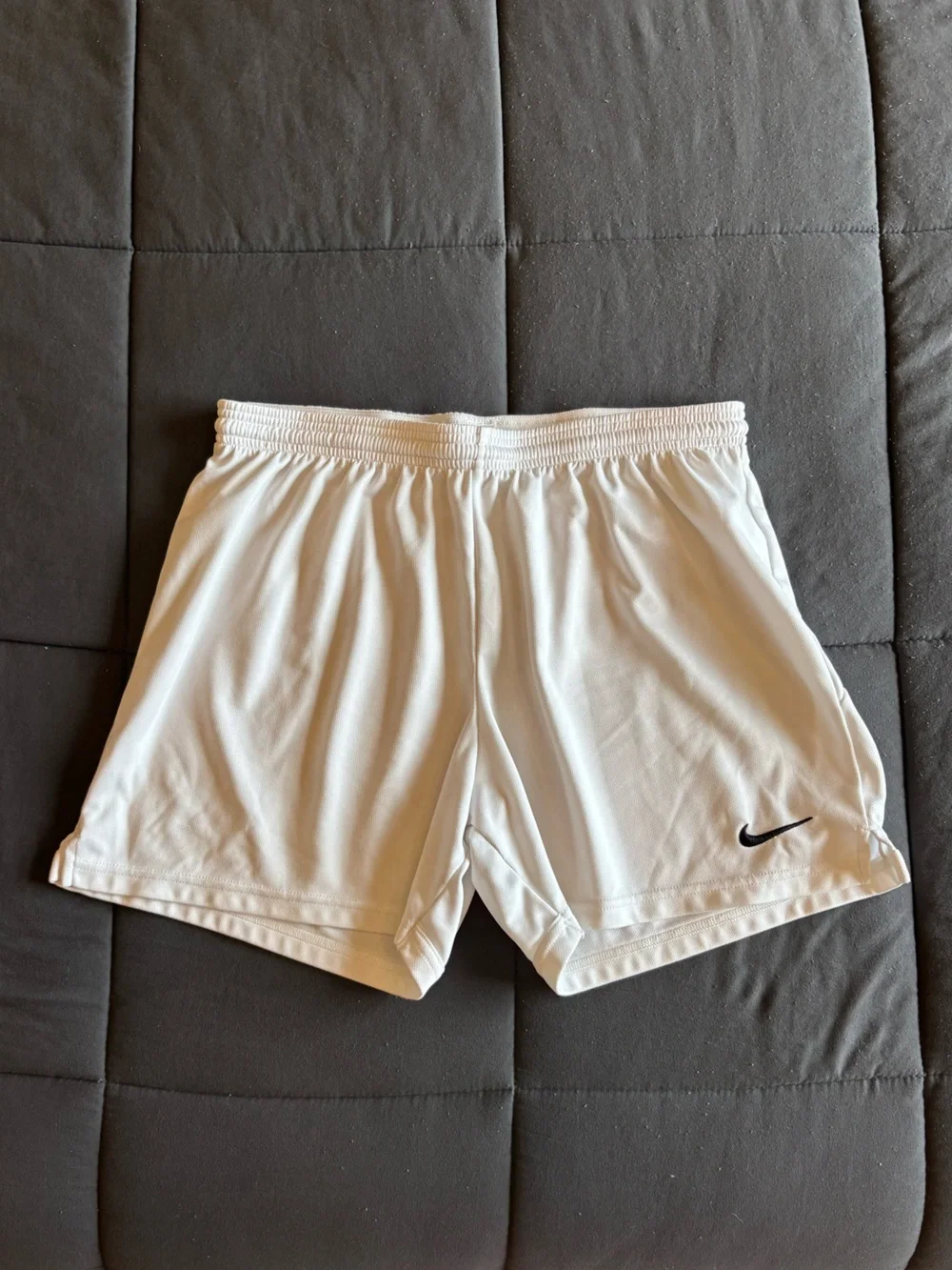 Nike Dri-Fit White Drawstring Shorts Medium